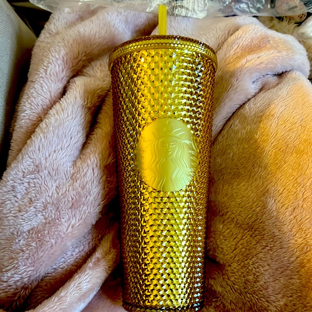 Gold studded 2020 china release Starbucks cold cup